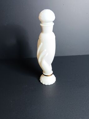 Vintage Avon Hand Holding Vase Cologne Bottle-'To a Wild Rose' 7"×2" '70's